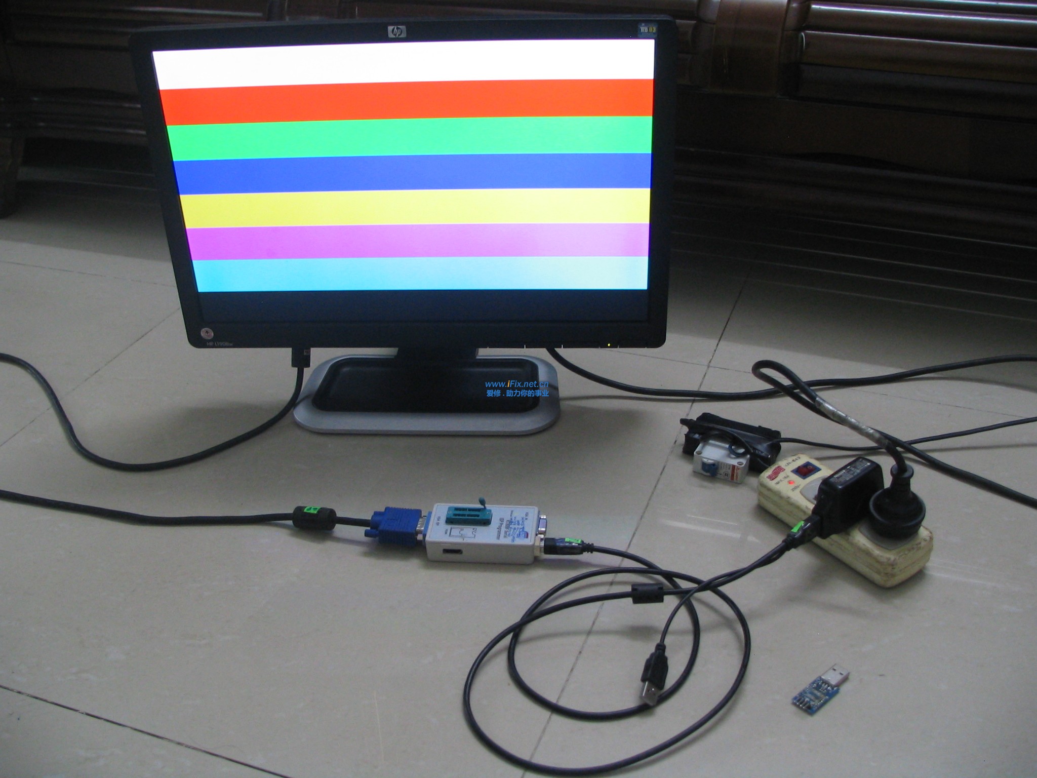 809F外接电源当信号发生器实物