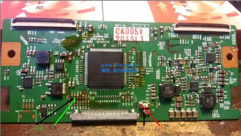 LG屏6870C-0310C 2010 01 19_MAX9668 #ISP逻辑板接线说明图.jpg